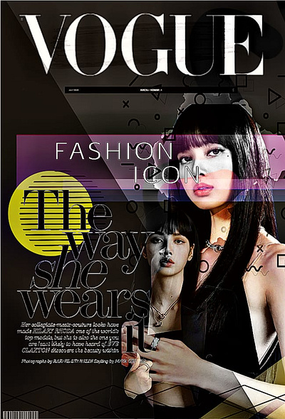 Magazine cover app branding design graphic design illustration lalisamanoban magazine