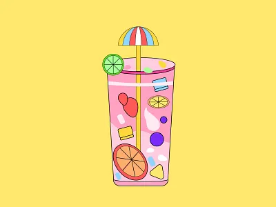 Juice Illustration branding design graphic design illustration typography