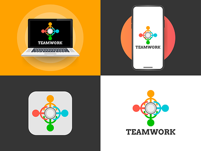 Team Work Logo Design 3dlogo abstractlogo artwork brandingdesign design graphicdesign illustration logo man meeting ngo team team logo team work team work logo ui vector