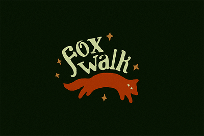 Fox Walk dd fantasy fantasy logo graphic design hand drawn logo hand drawn logo logo logo design mystic mystic logo vintage logo