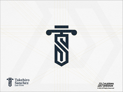 S Law logo for Sale! advocate attorney branding consulting court creative design graphic design icon initials judge justice law lawyer legal logo s simple sword symbol