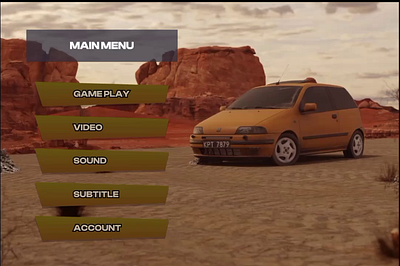 Game UI design animation design game gaming select sound design ui ux