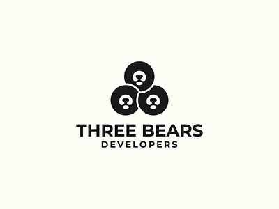 Three Bear bear bear logo branding clean creative crypto logo design graphic design logo logodesign minimalist morern logo tech logo three bear ui vector