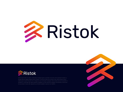 Ristok abstract logo app icon brand development brand identity branding creative logo design logo designer logo identity logos modern logo monogram r logo startup logo symbol vector