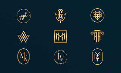 Monogram Logofolio Part 3 creative design identity initial letters initials initials logo logo logo design logo designer logo maker logos luxury logo