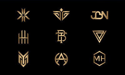 Monogram Logofolio Part 4 creative graphic design identity logo logo maker logo service logos monogram monogram logo