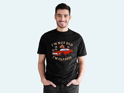 Classic T-Shirt Design | Classic Car Shirt Design car lover car shirt design classic classic car classic t shirt design graphic design logo merch by amazon print on demand teepublic teespring typography