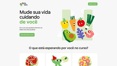 Dieta.keto landing page adaptive adventure clean design figma illustration landing landing page landing page design madeontilda tilda ui web design