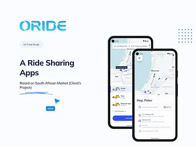 ORIDE - UX Case Study (User) android app app design app development case study design figma medium ride sharing testing uber ui user experience ux ux case study ux design