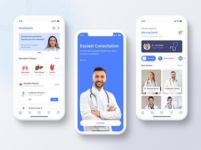 Medicalis - Healthcare Mobile App doctor uiux