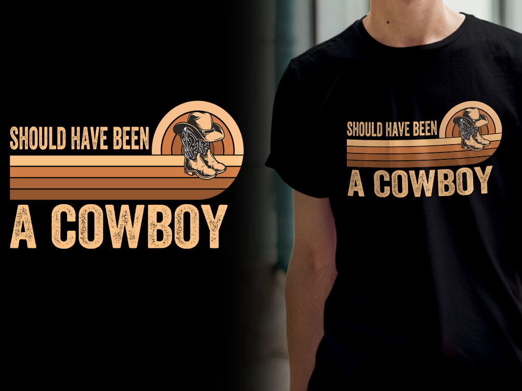 Cowboy T-Shirt Design by MST. NICE AKTER on Dribbble