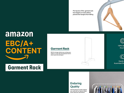 Amazon EBC/A+ Content For Garment Rack a amazon amazon amazon a amazon ebc amazon listing amazon listing images amazon product amazon product listing brand brand identity branding design ebc enhanced brand content enhanced content graphic design illustration listing images