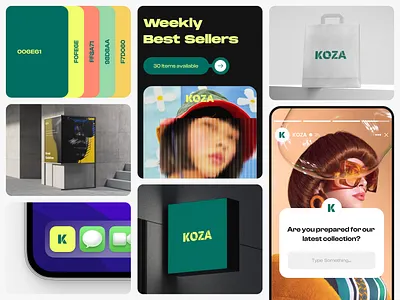 Koza: Brand Identity 3d animation app branding design e commerce graphic design illustration logo mobile app motion graphics typography ui ux website