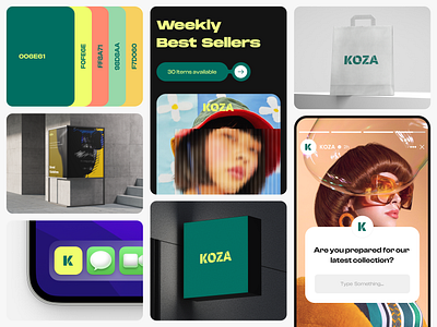 Koza: Brand Identity 3d animation app branding design e commerce graphic design illustration logo mobile app motion graphics typography ui ux website