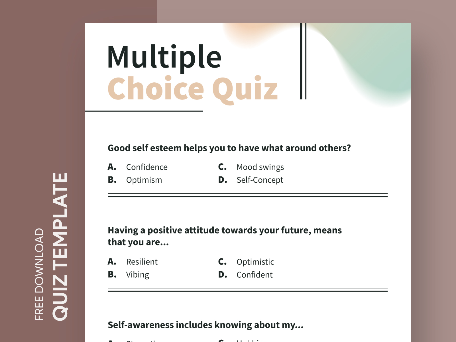 Baby Shower Quiz Free Google Docs Template 