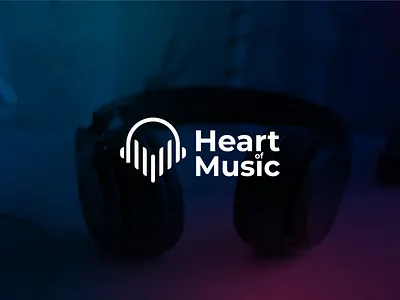 Heart of Music Logo Design bangladesh brand identiy branding creative logo graphic design headphone logo heart and headphone logo heart logo iconic logo logo logo design music and heart logo music logo vectart