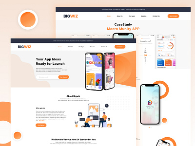 BIGWIZ Website Design app bigwiz figma portfolio ui design user interface web design website websitedesign