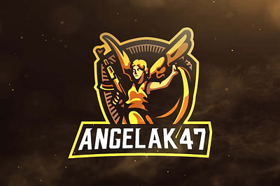 Angel Ak47 Sport and Esports Logos angel angelak 47 animation branding design esport game gaming graphic graphic design illustration logo logos sport templates