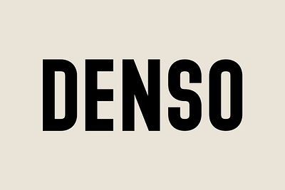 Denso – Font Family app branding design graphic design illustration logo typography ui ux vector
