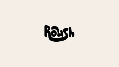 Roush logo black branding business company creative design graphic design illustration lettering logo logofolio logotipo logotype portfolio rounded roush sale smooth typography vector
