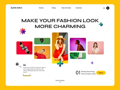 DONBARLO - Ecommerce Website amazon branding ecommerce portfolio shop shopping ui website
