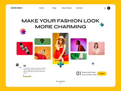 DONBARLO - Ecommerce Website amazon branding ecommerce portfolio shop shopping ui website