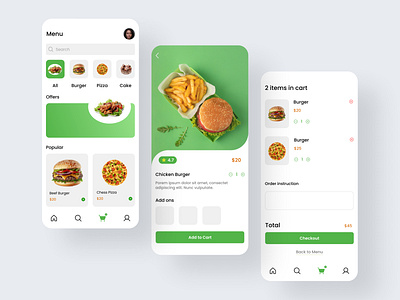 Food Delivery App android app app design app ui creative delivery design food ios mobile app ui design uiux design ux