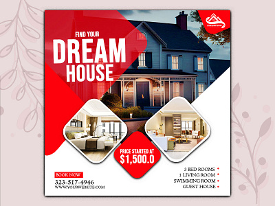 Real Estate Banner dream house postdesign real estate banner