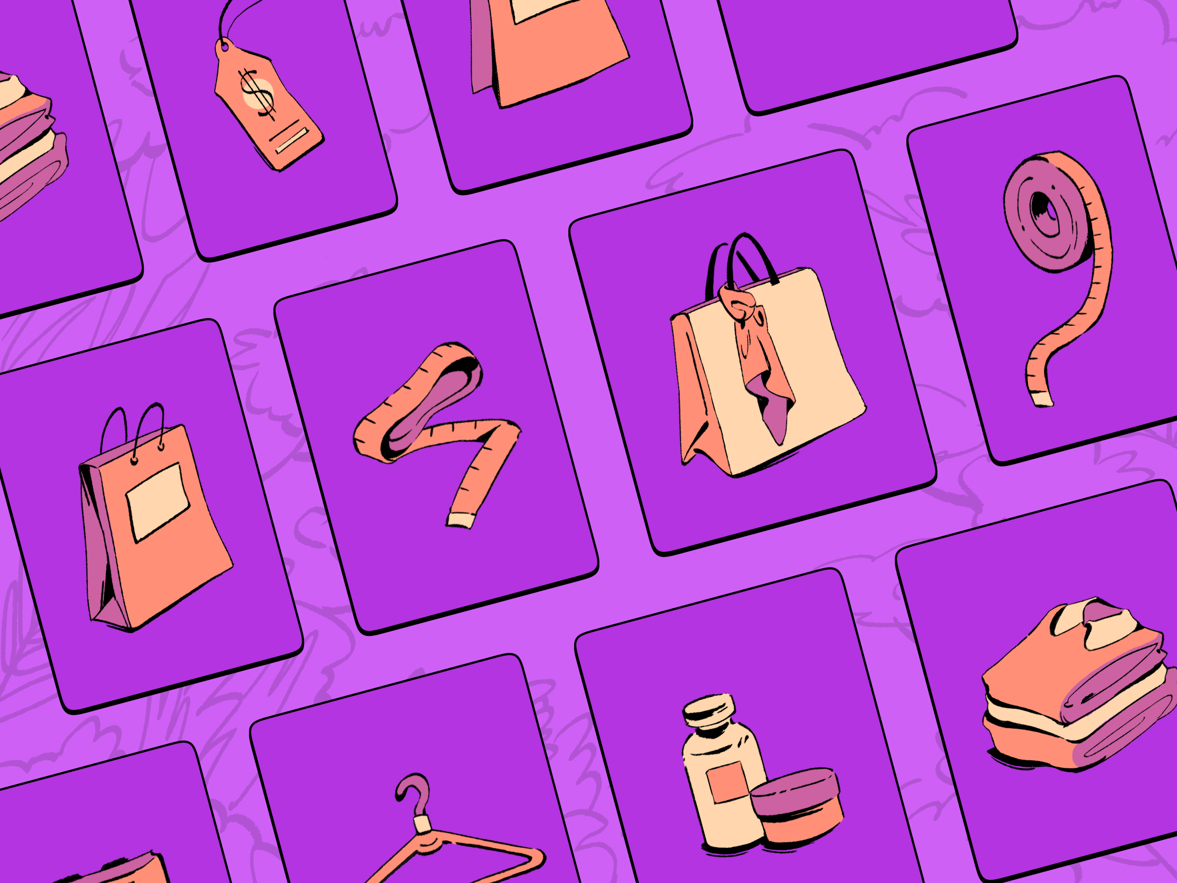 E-commerce illustration set