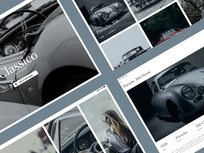 Classic Car App Concept app branding car classic design glucode ipad modern sophisticated tablet ui ux vintage