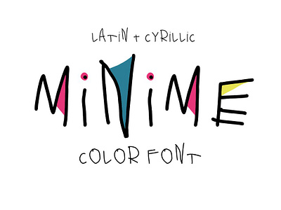 Minime color font app branding design graphic design illustration logo typography ui ux vector