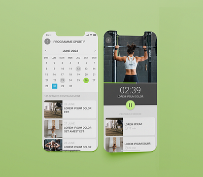 Fitness app design app design design fitness ui ux