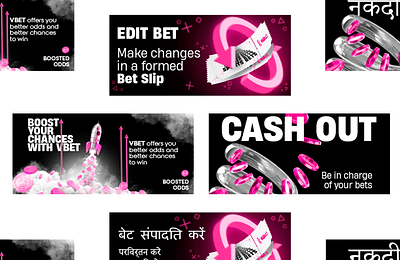 VBET | Betting Visuals 3d 3ddesign adobephotoshop armenia banners betting blackwhite casino commercialgambling design digital gambling gamblingdesign graphic design magenta minimalism smm smmdesign vbet web