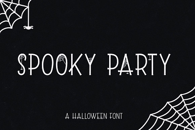 Spooky Party - a cute Halloween font app branding design graphic design illustration logo typography ui ux vector