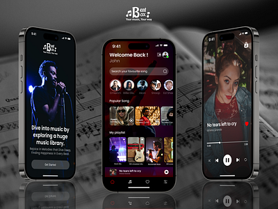 Beat Box Music App branding e commerce app figma ios app mobile app mobile app design mobile ui music app ui