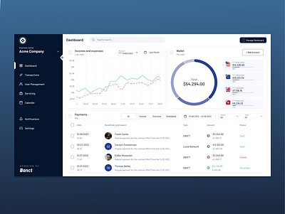 Business Banking & Accounting SaaS banking dashboard ui fintech neobank saas ui ui ux