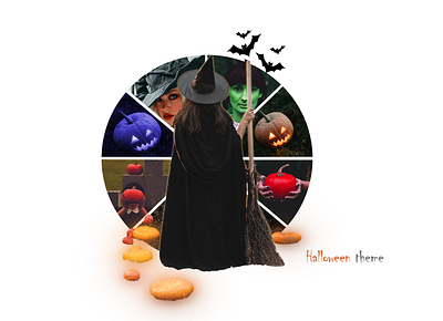 Halloween Theme adobe photoshop graphic design halloween light manipulation photoshop editing scary witch
