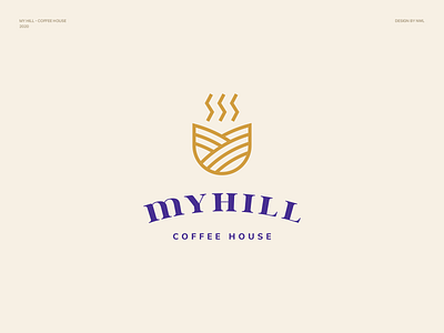 My Hill Coffee House - Brand Identity asian brandidentity branding coffee designbynwl food graphicdesign illustration logo logocreation logodesign logomaker logomark myanmar nwl visualdesign restaurant visualidentity