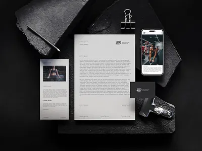 Stationery- Progress Dynamic app design brand brand identity branding business card design graphic design illustration invoice letterhead logo stationery stationery kit ui ux vector