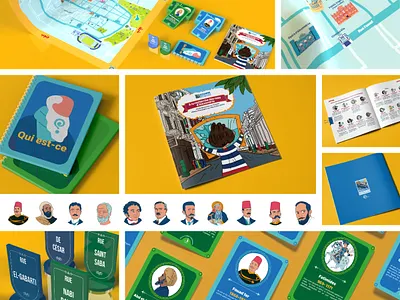 Alexandria streets boardgame design boardgame city city illustration design illustration