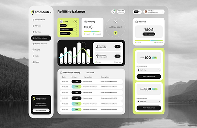 Balance Dashboard balance page dashboard design figma saas ui ux web design
