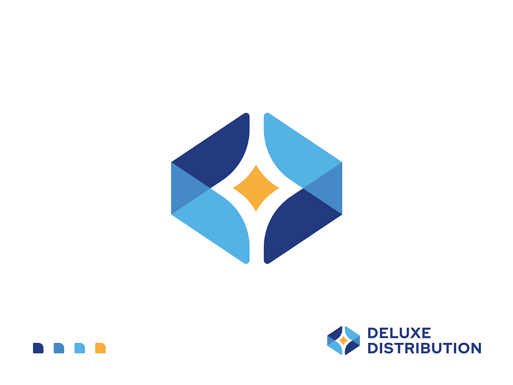 Deluxe Distribution Logo Design by Bohdan Harbaruk 🇺🇦 on Dribbble