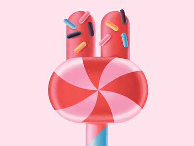 Candy candy digital digitalart food illustration pink sweet vector yammi