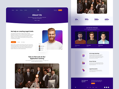 Ai tool (Inner Pages) about us page about us page design ai application design ai landing page design ai tool ai web design ai website design clean web design creative web design minimal web design team section uiroll web app desiign web design web theme design website inner page design