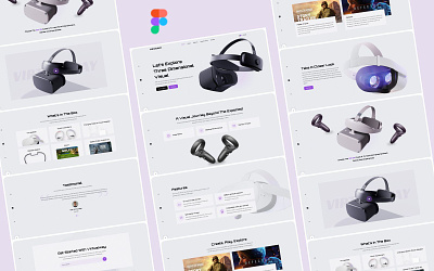 VirtualWay - Landing Page augmentedreality figma gamer gaming graphicdesign landingpage oculus oculusquest oliveconcepts technology uiux uiuxdesign virtual virtualreality virtualrealitygames vr vrgaming webdesign webpage website