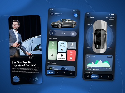 Car Monitoring App Design With IoT Integrated by CMARIX on Dribbble