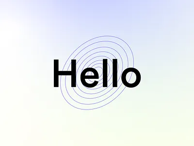 Hello Logo Idea ai app app design branding circles communication ef gradient hello language learning logo purple rings