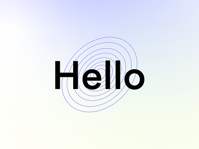 Hello Logo Idea ai app app design branding circles communication ef gradient hello language learning logo purple rings