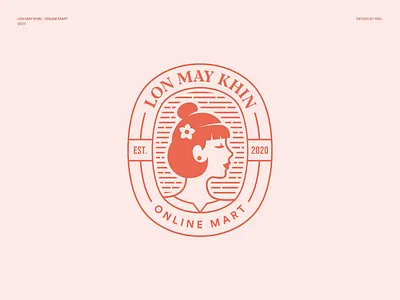 Lon May Khin - Brand Identity asian badge brandidentity branding burmese burmese girl graphicdesign logo logocreation logodesign logomaker logomark myanmar nwl visualdesign traditional vintage visualidentity
