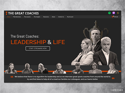 Website Redesign: The Great Coaches adobe illustrator adobe photoshop design figma graphic design homepage landing page logo ui ux visual branding web design website